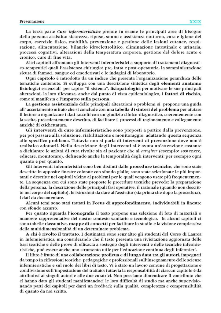 Trattato di Cure Infermieristiche. III Edizione - Edizioni Idelson Gnocchi